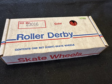 Vintage NOS Roller Derby Skate Wheels - Set of Eight with Extras  Instructions