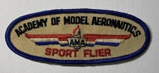 Vintage AMA Academy of Model Aeronautics Sport Flier Pilot Wings Patch Badge