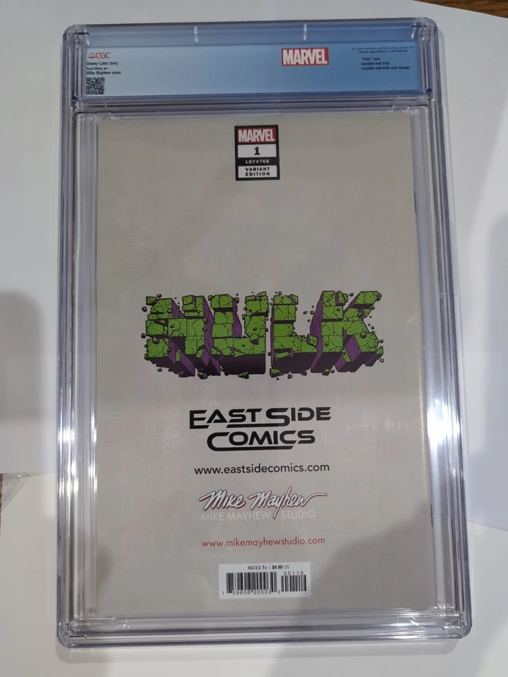 Hulk 1 Mayhew Variante Virgen CGC 9.8 Incredible Hulk 340 1988 McFarlane Cubierta B Foto 2 de 2