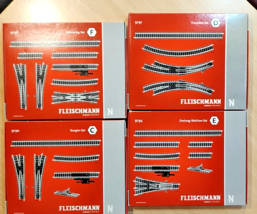 FLEISCHMANN 9103 Binario Diritto In Scala N Con Massicciata Mm 55.5