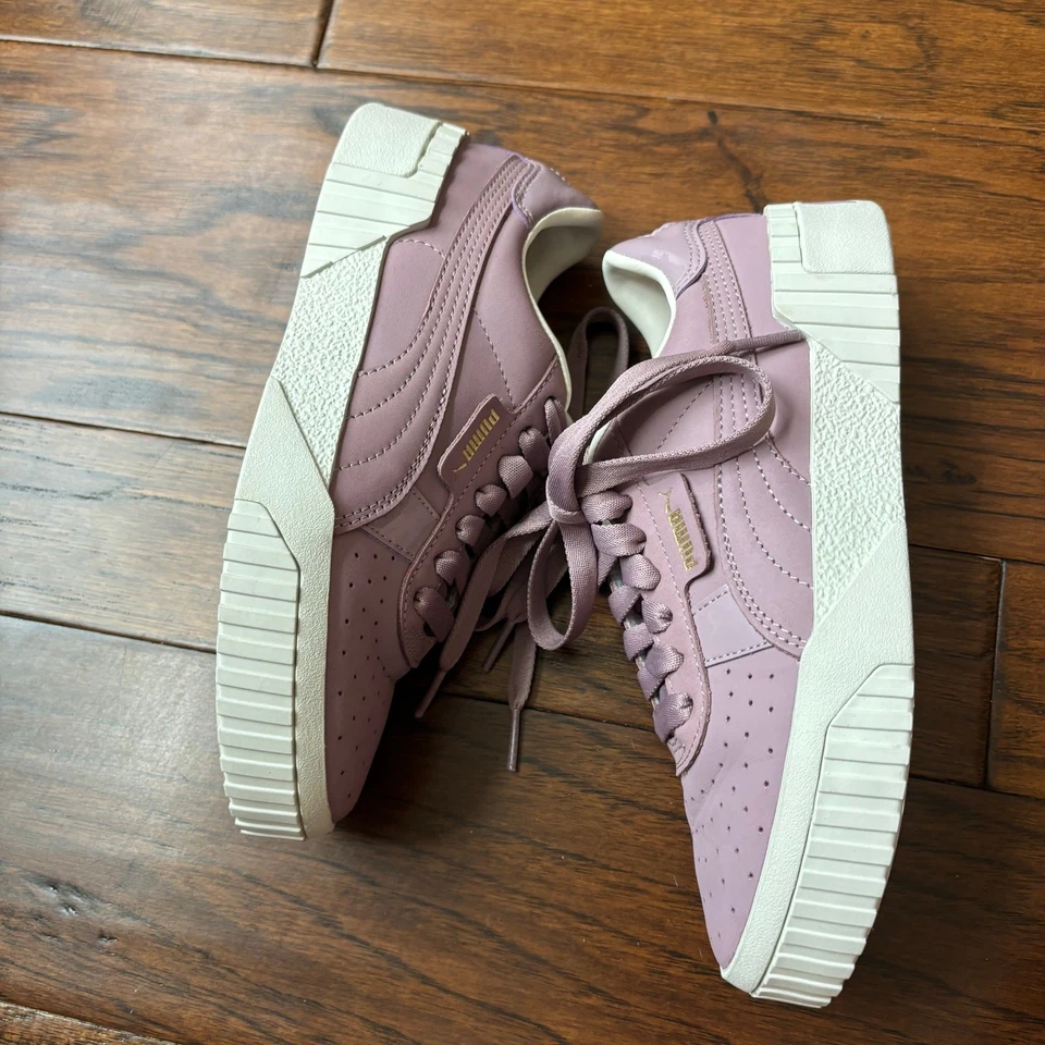 Zapatillas Puma Niños Cali Nubuck Cuero Saúco Talla 4 Juvenil Foto 4 de 4