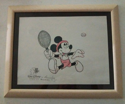 MICKEY MOUSE Playing Tennis as drawn by J. LOUNSBERY - READ!