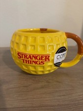 Stranger Things Eggo Waffle Mug   3D Yellow C...