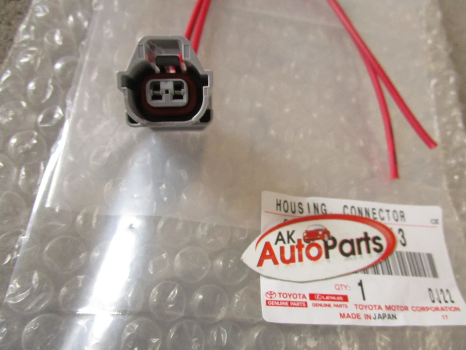 95 - 98 TOYOTA T100 3.4L FUEL INJECTOR 2 PIN PIGTAIL WIRE CONNECTOR OEM NEW - Image 2 of 4