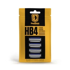 HeadBlade Men's HB4 Refill Shaving Razor Blades (4 Blades)