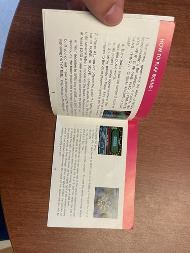 Vintage Nintendo NES Wheel of Fortune Family Edition Instruction Booklet ONLY - Picture 10 of 12