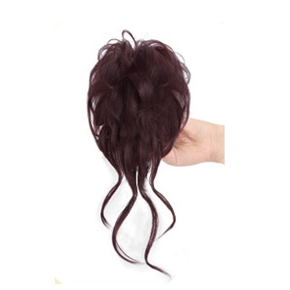 Ball Head Wig for Women Wavy Hair Scrunchies Messy Curly Hair Ponytail