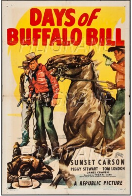 DAYS of BUFFALO BILL FILM Rfpi - POSTER HQ 50x70cm eines KINO POSTER