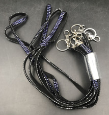 Lot of 4 New Purple Faceted Plastic Diamond Style Lanyards 36" Circumference