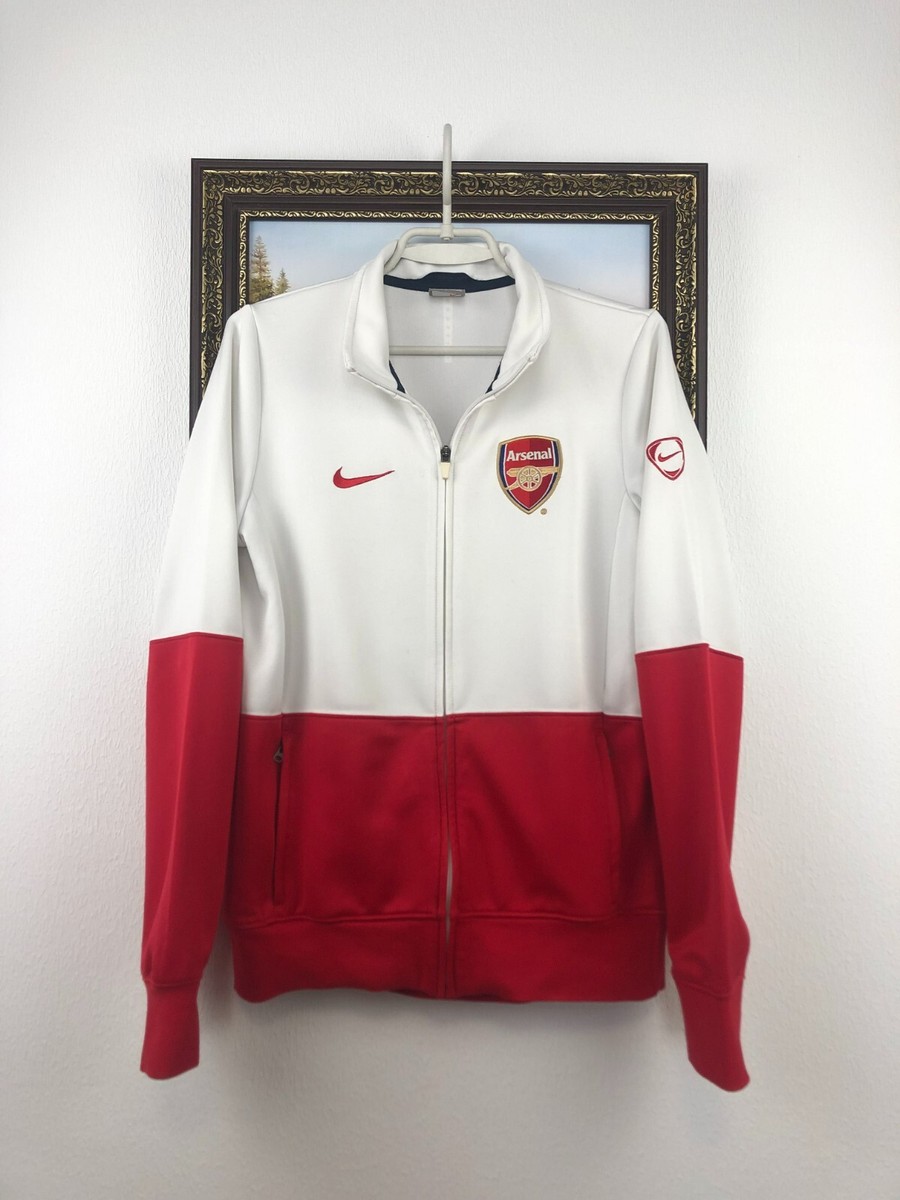 Vintage Nike Arsenal Football Jacket Soccer Track Top Gunners Nike
