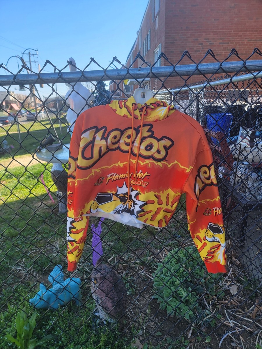 Forever 21 Flamin Hot Cheetos Cropped Top Women's Hoodie - Size M