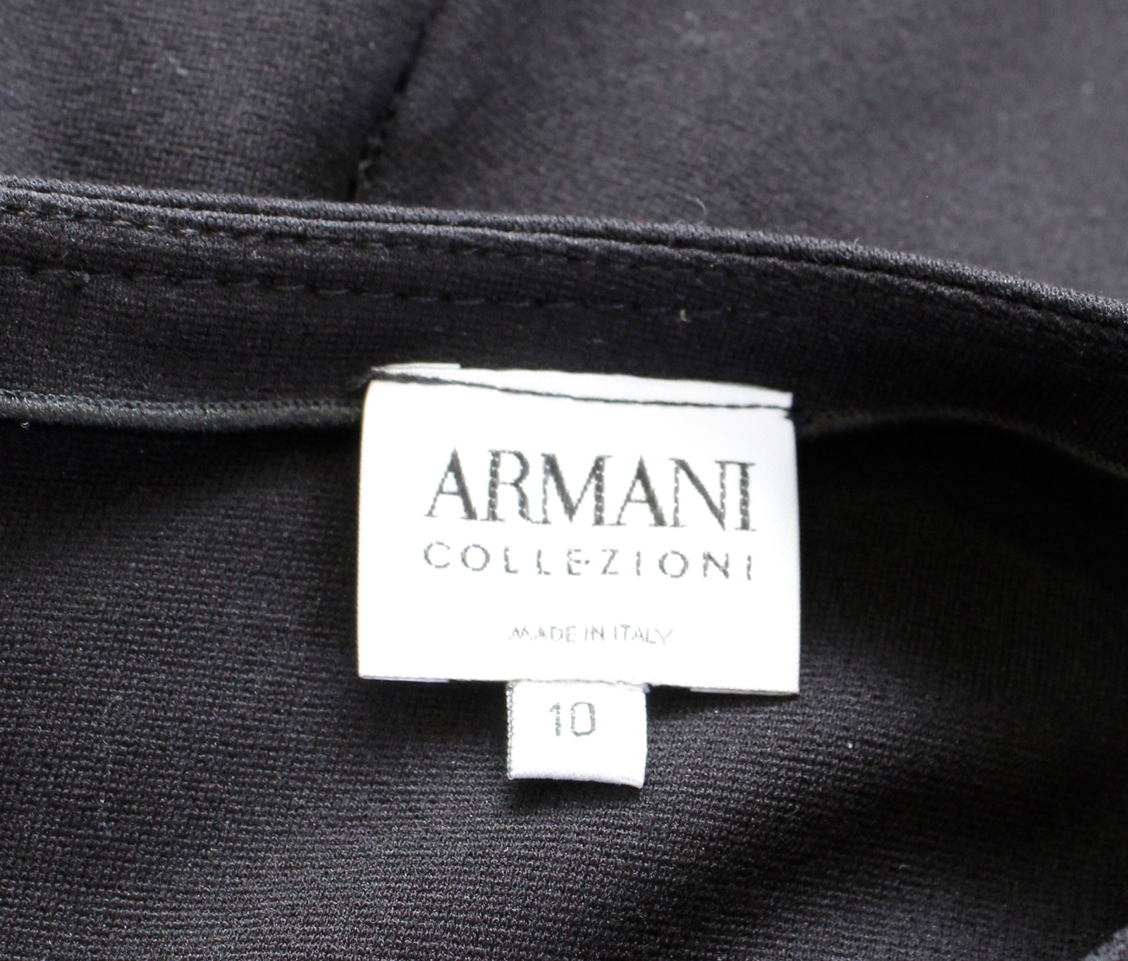 Armani Collezioni Solid Black Shaped Sleeveless S… - image 2