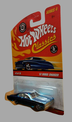 Hot Wheels '67 DODGE CHARGER Light Blue Classics Series 4 40Th