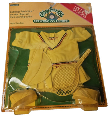 Cabbage Patch Kids Tennis Player Uniform Outfit Coleco NIP Sporting VTG 1984