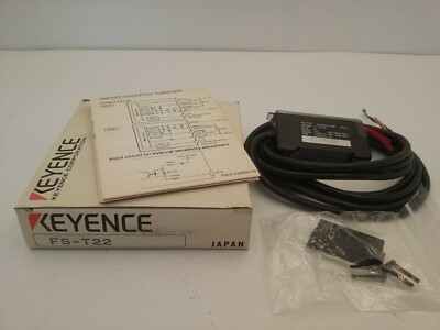 KEYENCE FS-T22 PHOTOELECTRIC FIBER OPTIC AMPLIFIER 12-24VDC NIB