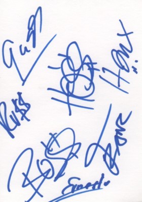 Boss Hoss Autogramme signed 10x15 cm Karteikarte 