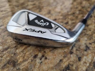 EUC LH Callaway Apex 21 Forged 6 Iron Elevate ETS 115g VSS Pro Stiff-Flex Steel