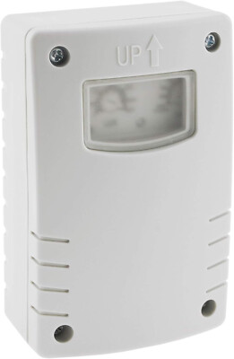 Dämmerungsschalter außen, Wetterfest, 230V/10A, 3-500 Lux, IP54, S197