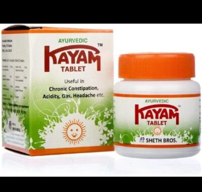 2 x Kayam Tablet Ayurvedic for Constipation 30 Tablets Each USA Seller Exp:05/26