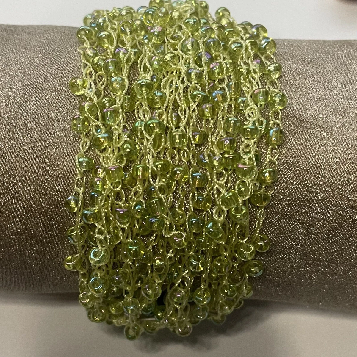 Crochet button shop bracelet