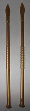 21542, 2x Lance, Spear, Pieke, Mongolian, Gold