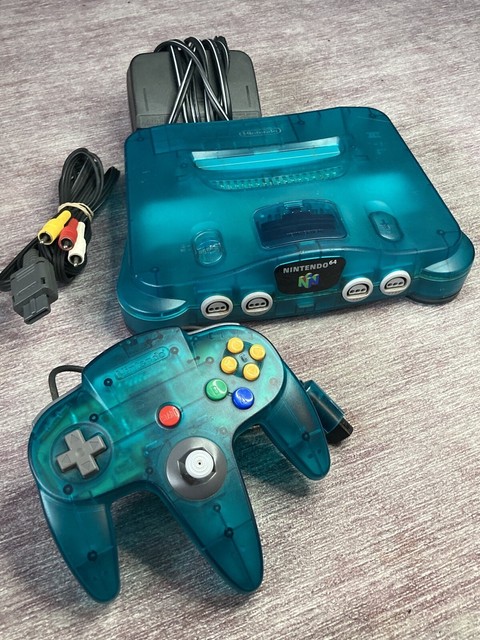 nintendo 64 ice blue