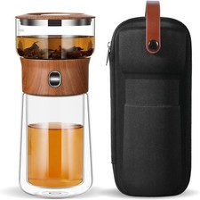 Smart One Touch Tea Maker, Small Glass Teapot Stainers for Loose Tea Steeper,