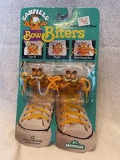 Vintage Garfield Brookside Bow Biters Kids Shoe Lace Locks Year 1978 New Sealed