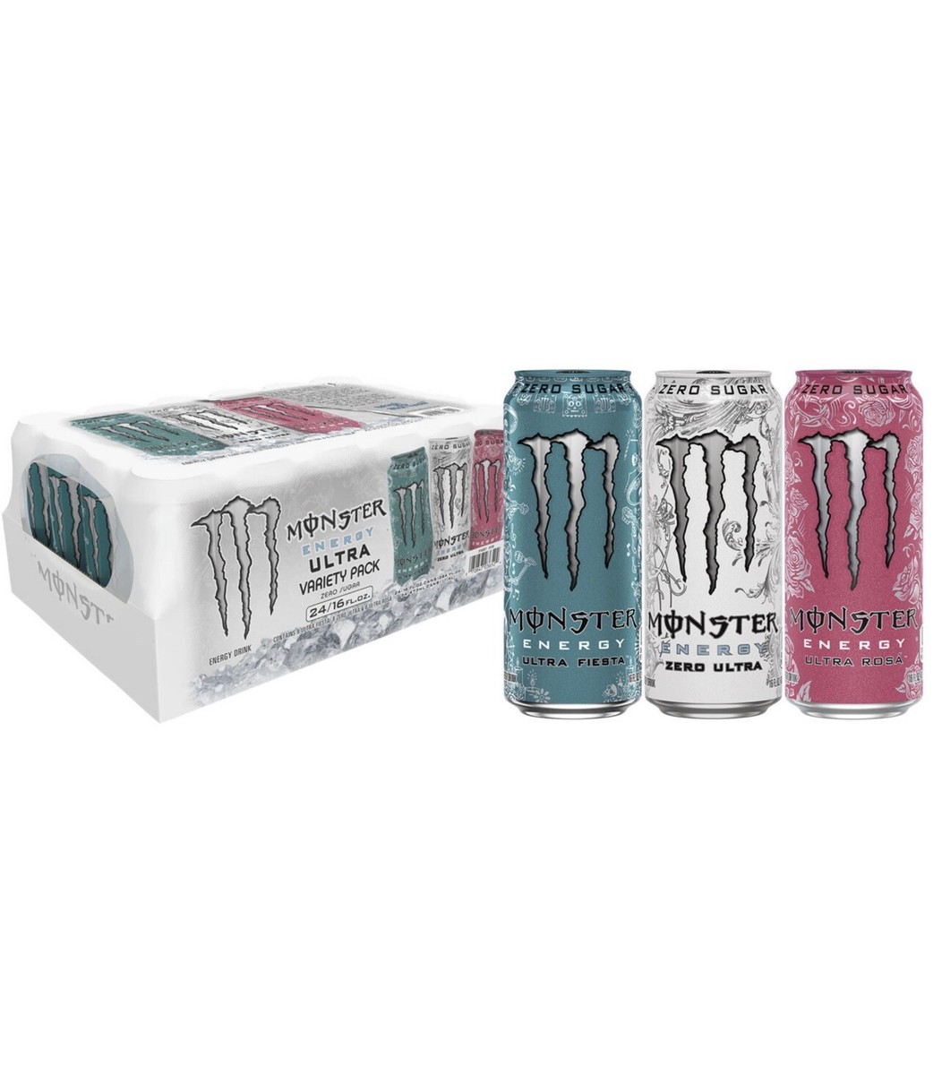 Monster Variety Pack, Zero Ultra ++Ultra Fiesta +Ultra Rosa (Pack