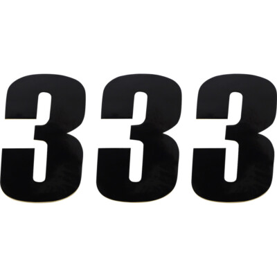 Moose Racing Race Number 3 - Black - 4.5'' | 80013