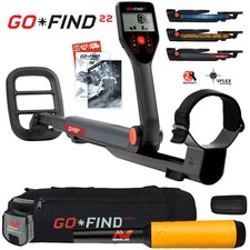 Minelab GO FIND 22 Detector Bundle with PRO FIND 20, Carry Bag  Finds Pouch