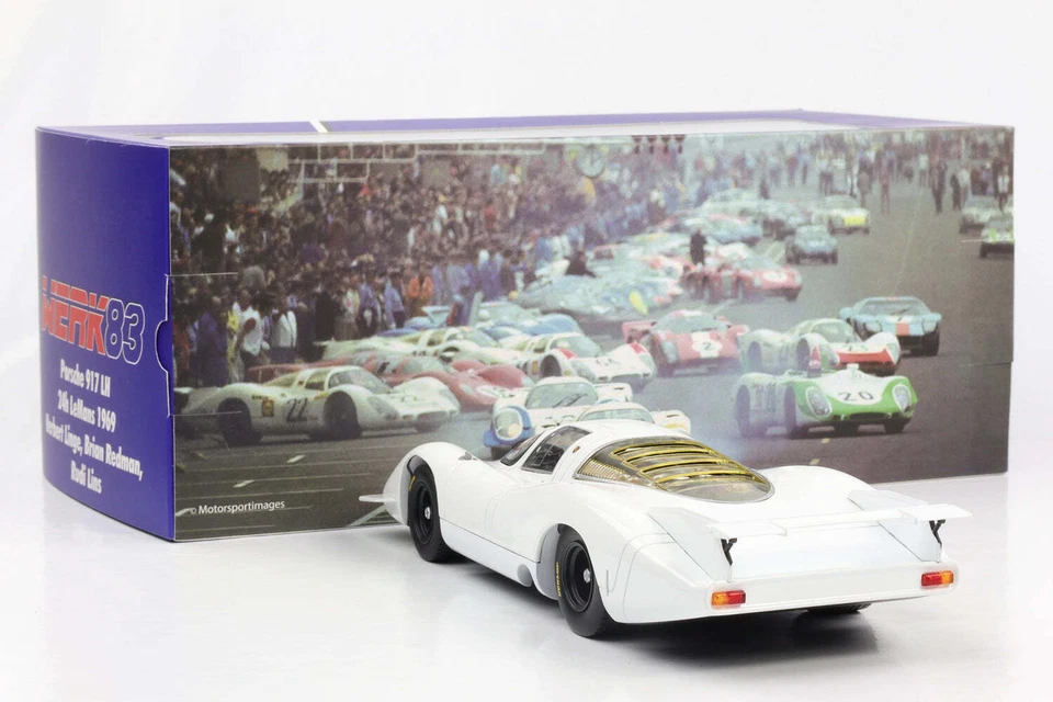 1:18 Porsche 917 LH 24H LeMANS 1969 corpo normale bianco WERK83 pressofuso - Immagine 2 di 4