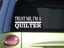 Trust me Quilter H609 8 inch Sticker decal quilting quilt patterns