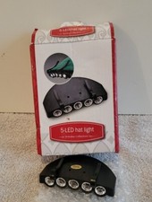 5 LED Clip on Hat Head Cap Light Headlamp Flashlight Fishing Hiking Camping