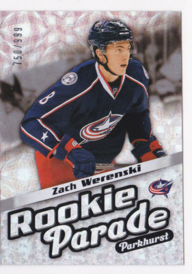 16-17 Parkhurst Zach Werenski /999 Rookie Parade Blue Jackets 2016
