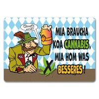 Bier Statt Gras Biertrinker FußMatte In 35X50 Cm Ohne Rand Mit Spruch Gsuffa
