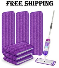 6 Pack Reusable Mop Pads for Swiffer PowerMop, Wood Floor Pads Power Mop Refill