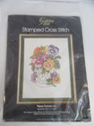 Golden Bee Stamped Cross Stitch Kit 20103 Pansy Picture 16x20 Floral
