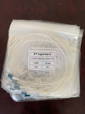 Pigtail / Singlemode Glasfaserkabel / LC/UPC SM SX 0,9 MM 1 M (10 Artikel Pos...