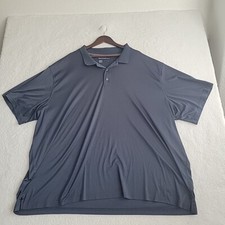 Reebok Golf Polo Shirt Mens 6XL Blue Short Sleeve Solid Casual Logo Performance