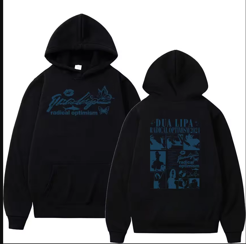 Dua Lipa Radical Optimism Album 2-Sided Hoodie in US Sizes