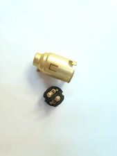 BRASS BC LAMP HOLDER  WITH PLAIN SKIRT B22 Bayonet Cap
