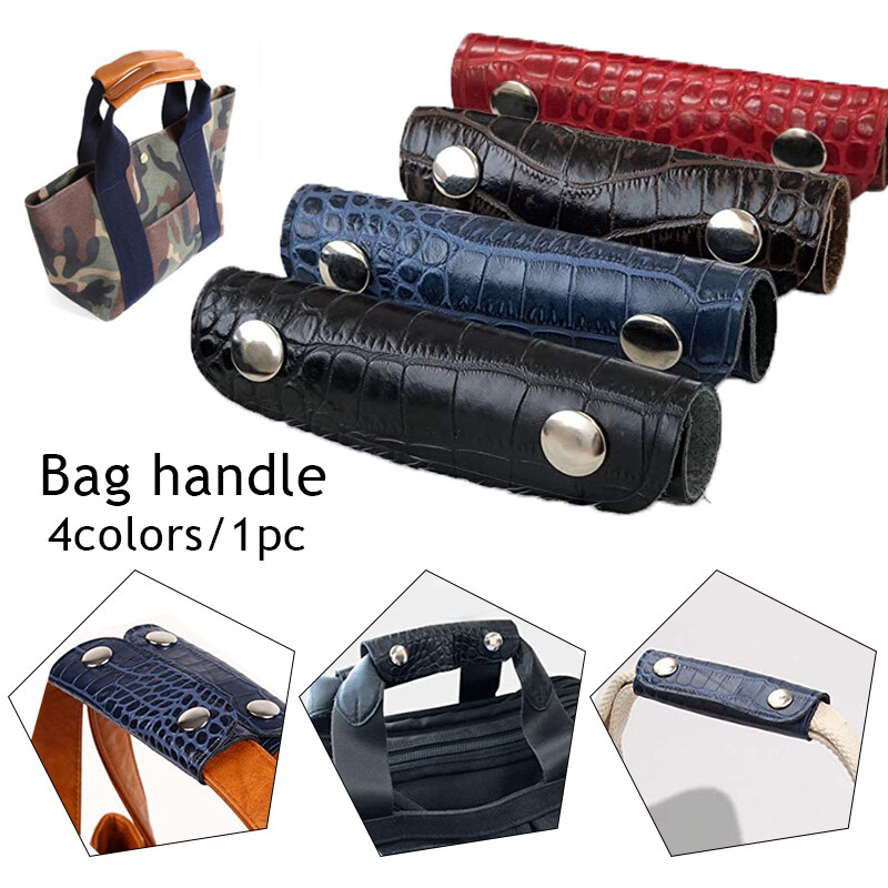 Suitcase Grip Protective Cover Luggage Bag Handle Wrap PU Leather Shoulder Strap-image