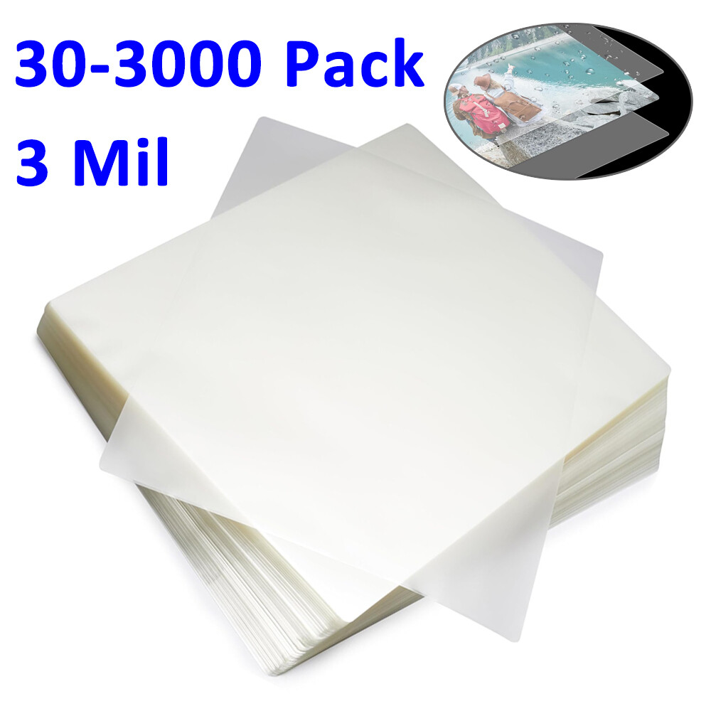 3 Mil Clear Thermal Laminating Pouches Letter Size 9