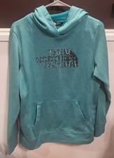 Womens North Face Large Teal Green Blue Hoodie