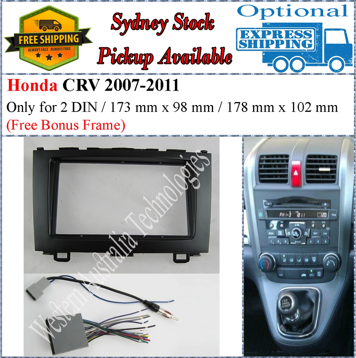 2011 honda crv double on sale din dash kit