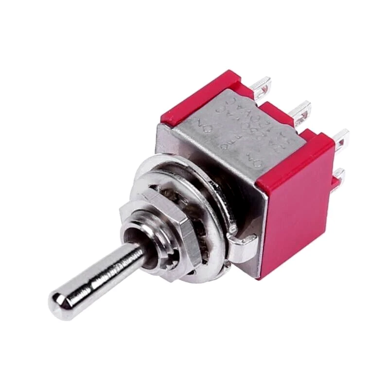 Momentary On Off On Toggle Switches 6 Pin DPDT x5 for Point Motor Peco Hornby - Image 4 of 4