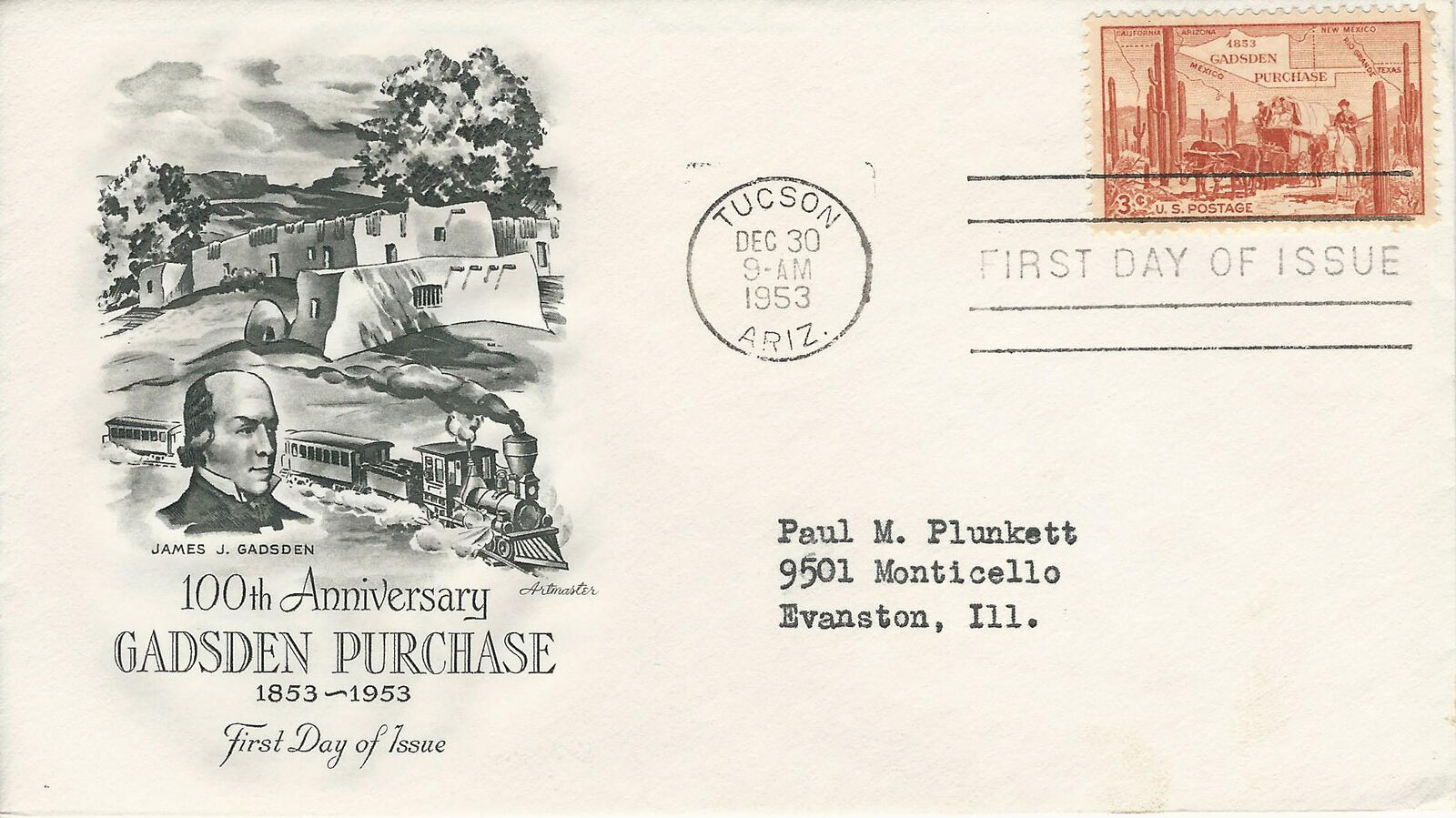1953 FDC SC# 1028 Pioneers Map of K040 shopping Purchase Max 81% OFF