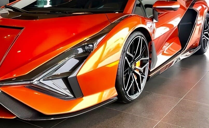Lamborghini Sian Left Rocker Carbon Fiber Molding Skirt Panel Cover 47F853889 OE