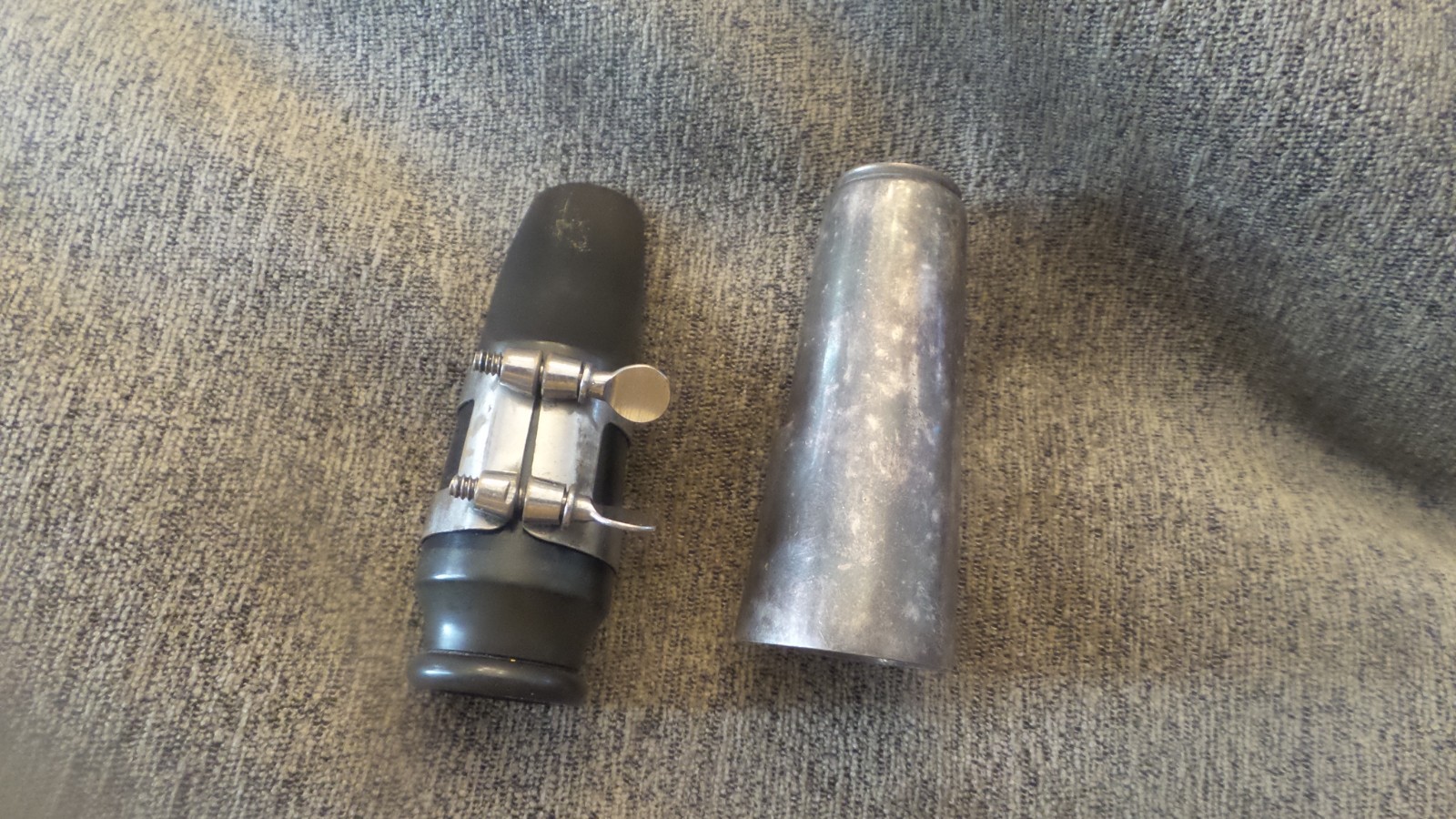 Vintage Buescher Alto Sax Mouthpiece, Original from Truetone Sax, W/Cap & Lig
